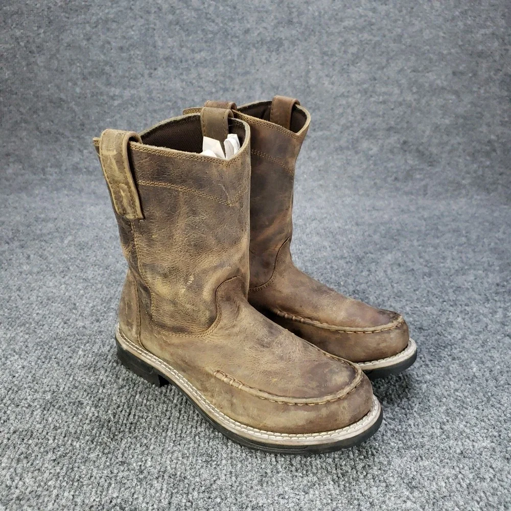 Smoky Mountain Boots Youth Big Kid Size 2R Brown Distressed Brown Leather‎ 3918C